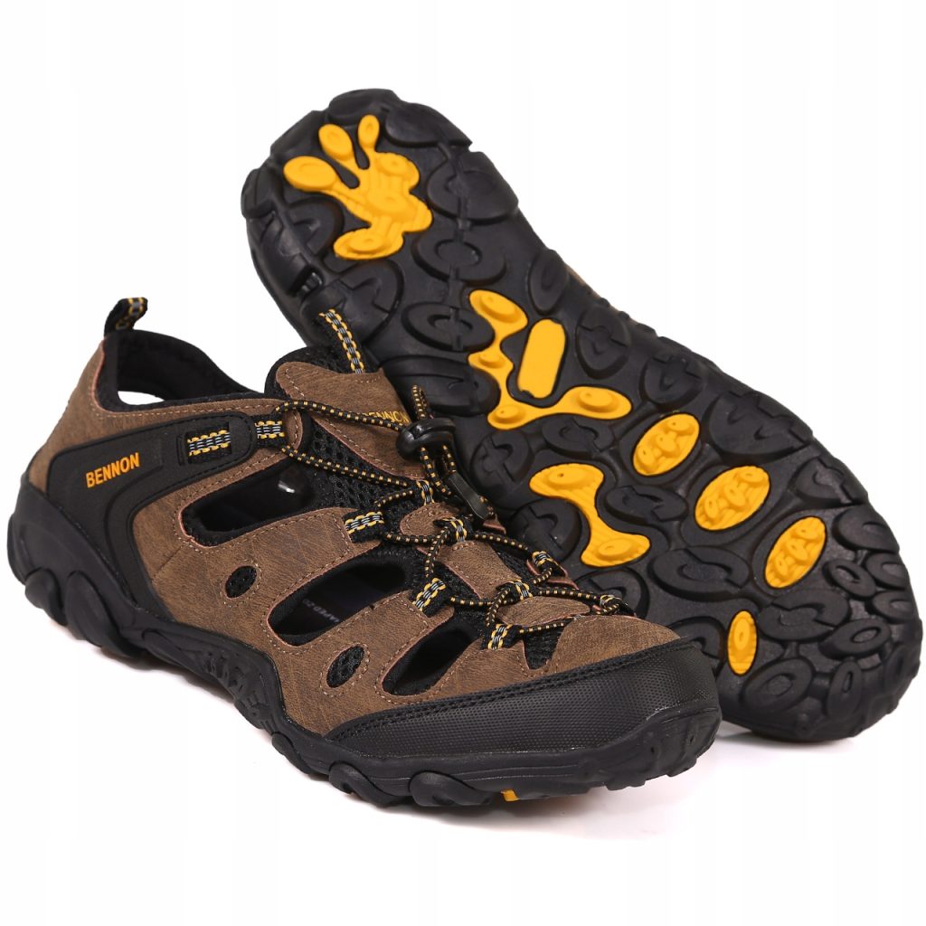 buty bennon brązowo czarne